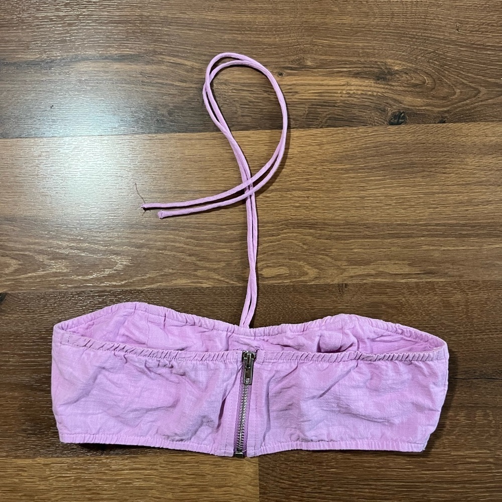 💜 White Fox Boutique “Italian Romance” Crop Top – Lilac (Size M) 💜 - Picture 8 of 9